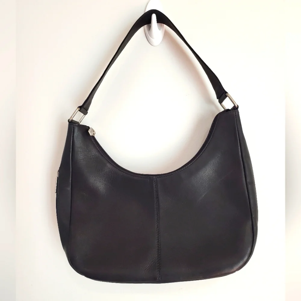 Le Donne Leather Side-Zip Shoulder Bag